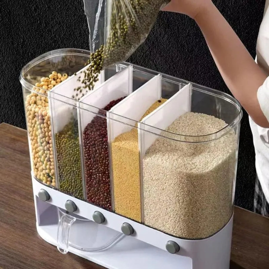 Dispensador y organizador de alimentos