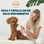 Cepillo secador 2 en 1 para mascotas
