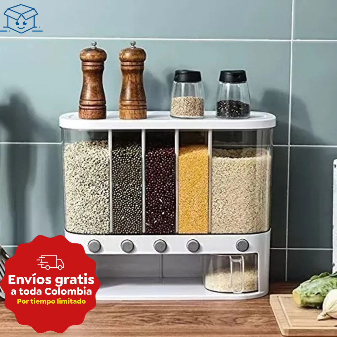 Dispensador y organizador de alimentos